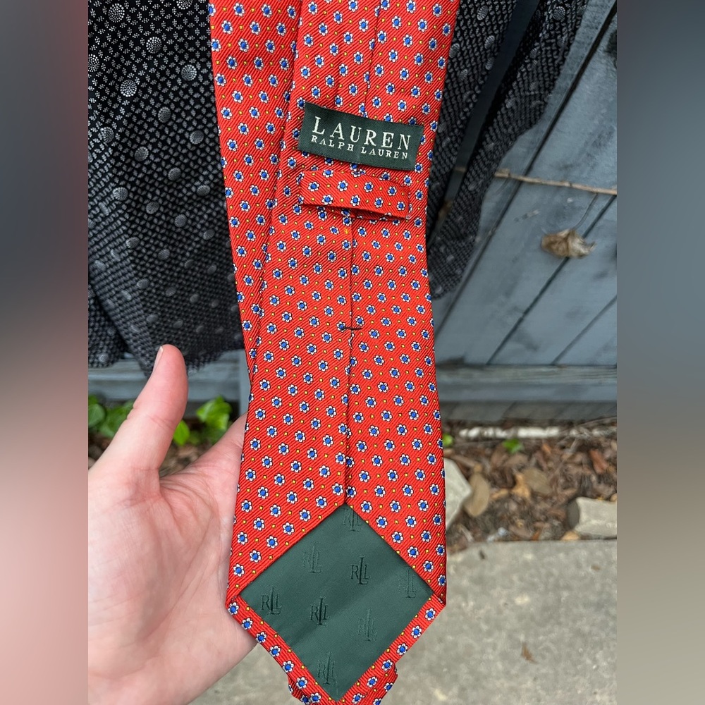 Ralph Lauren Men’s Silk Patterned Tie